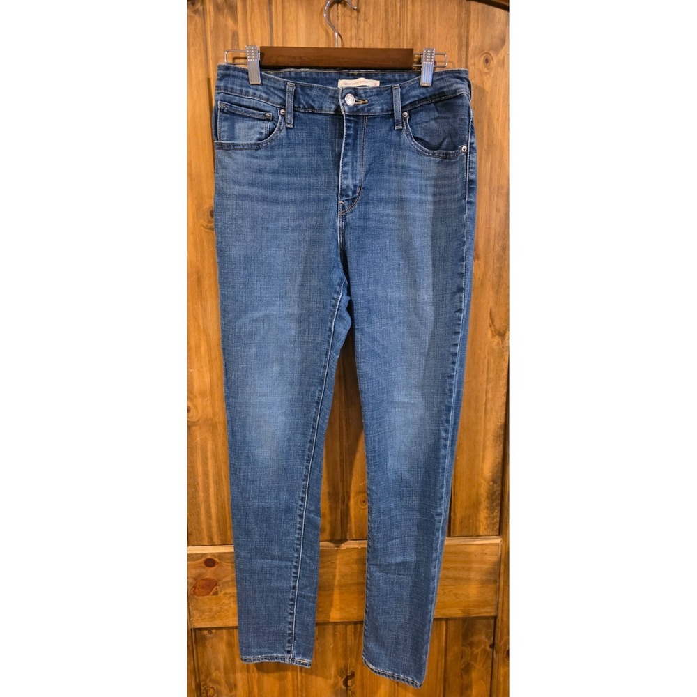 Levi's 721 Jeans Womens 31 Blue Denim‎ Stretch Classic High Rise Skinny Slim Fit